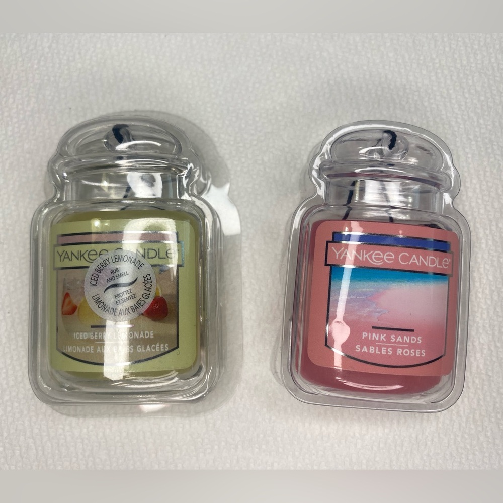 Air Freshener! -- Yankee Candle Iced Berry Lemonade and Pink Sands Set